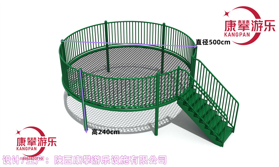 安徽户外公园儿童定制蹦床案例