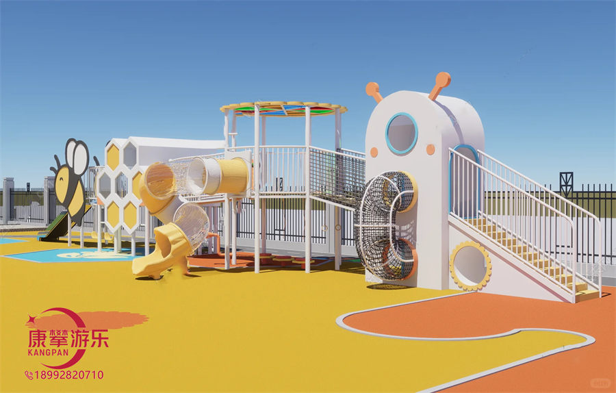 幼儿园户外蜂蜜造型滑梯定