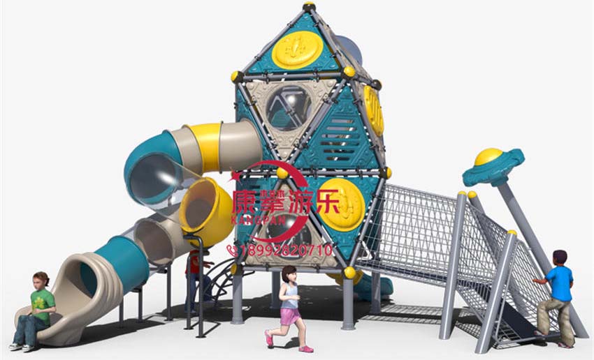 <b>树屋造型儿童塑料滑梯</b>