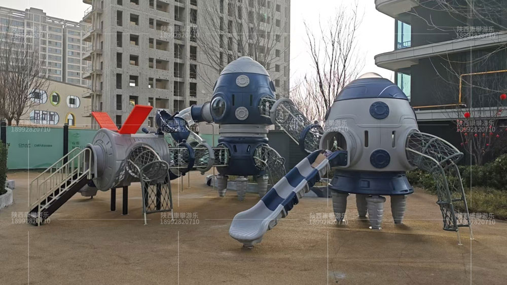 西安泾河新城某小区儿童游乐设施定制案例