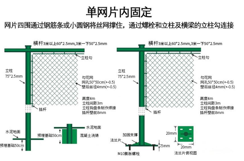 西安羽毛球围栏网网球场围网