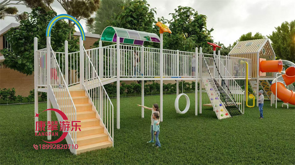 幼儿园户外大型儿童廊架游乐设施定制