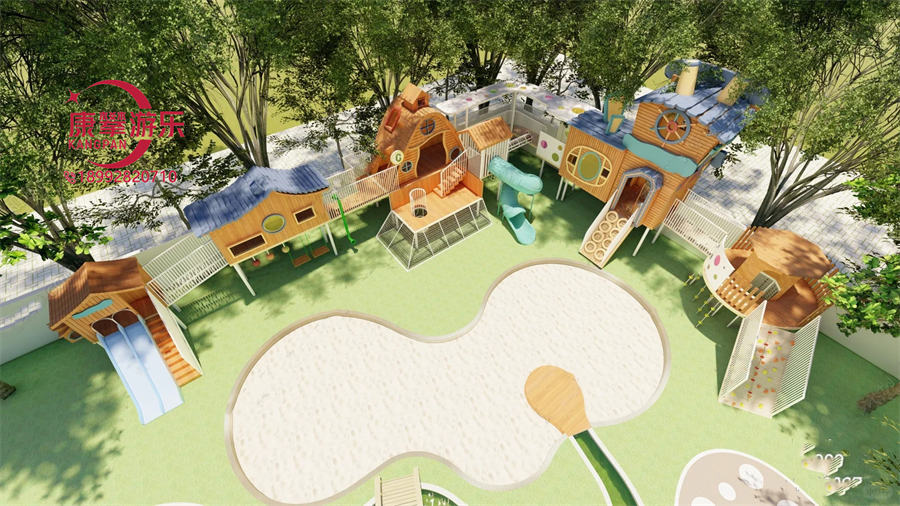 幼儿园树屋黄花梨木质滑梯 幼儿园树屋黄花梨木质滑梯