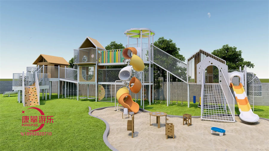 幼儿园木质树屋非标滑梯定制 幼儿园木质树屋非标滑梯定制