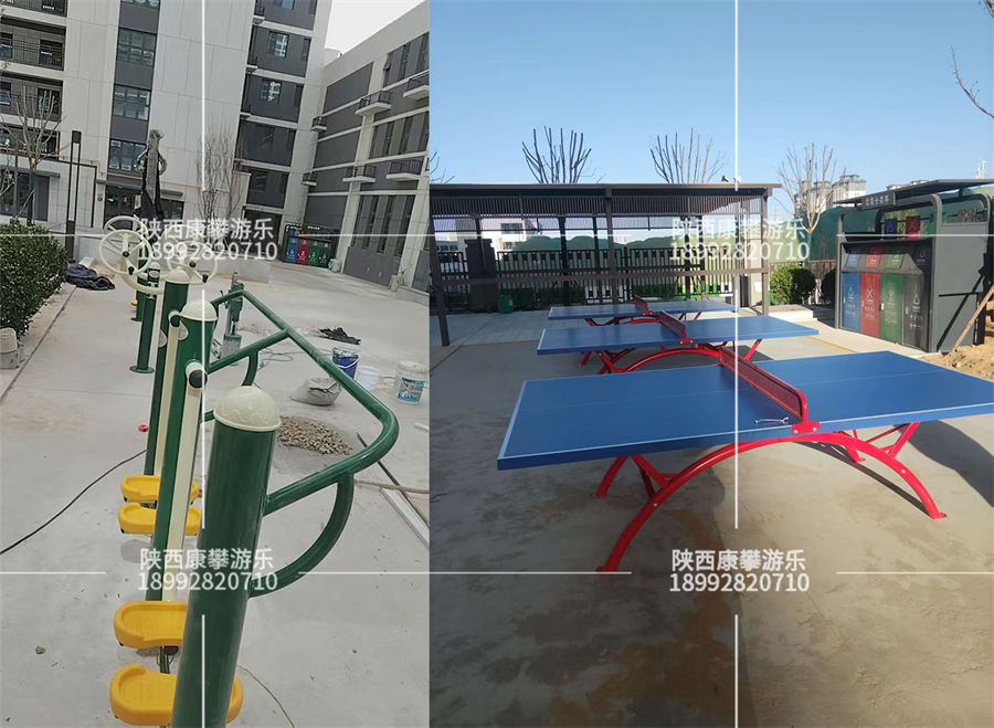 陕西榆林某小区非标儿童游乐设施